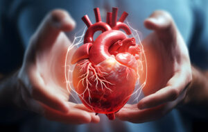 heart in mans hand illness Cardiovascular diseases ai generated art